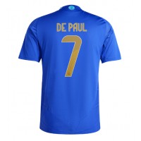 Maglia Calcio Argentina Rodrigo De Paul #7 Seconda Divisa Copa America 2024 Manica Corta